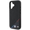 Чохол BMW M Perforated Tricolor Line для iPhone 16 Plus Black with MagSafe (BMHMP16M23PUPDK)