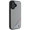 Чехол BMW M Perforated Tricolor Line для iPhone 16 Grey with MagSafe (BMHMP16S23PUPDG)