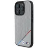 Чехол BMW M Perforated Tricolor Line для iPhone 16 Pro Grey with MagSafe (BMHMP16L23PUPDG)