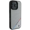 Чехол BMW M Perforated Tricolor Line для iPhone 16 Pro Grey with MagSafe (BMHMP16L23PUPDG)