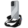 Чехол BMW M Edition Carbon Stripe & Strap для iPhone 16 Grey (BMHCP16S23PSCCG)