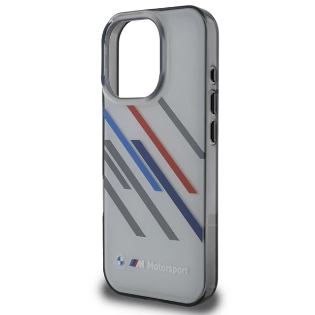 Чохол BMW Motosport IML Random Stripes для iPhone 16 Pro Grey (BMHCP16L23HTRAG)