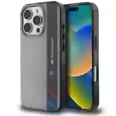 Чехол BMW Motosport IML Vertical Stripe для iPhone 16 Pro Grey (BMHCP16L23HTFEG)