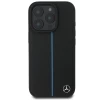 Чехол Mercedes Blue Line Leather для iPhone 16 Pro Black with MagSafe (MEHMP16L23RURBK)