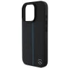 Чехол Mercedes Blue Line Leather для iPhone 16 Pro Black with MagSafe (MEHMP16L23RURBK)