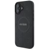 Чохол Guess Saffiano Peony Classic Logo для iPhone 16 Black with MagSafe (GUHMP16SPSAPSMEK)