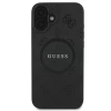 Чохол Guess Saffiano Peony Classic Logo для iPhone 16 Black with MagSafe (GUHMP16SPSAPSMEK)