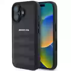 Чохол Mercedes Leather Debossed Lines для iPhone 16 Black (AMHCP16SGSEBK)