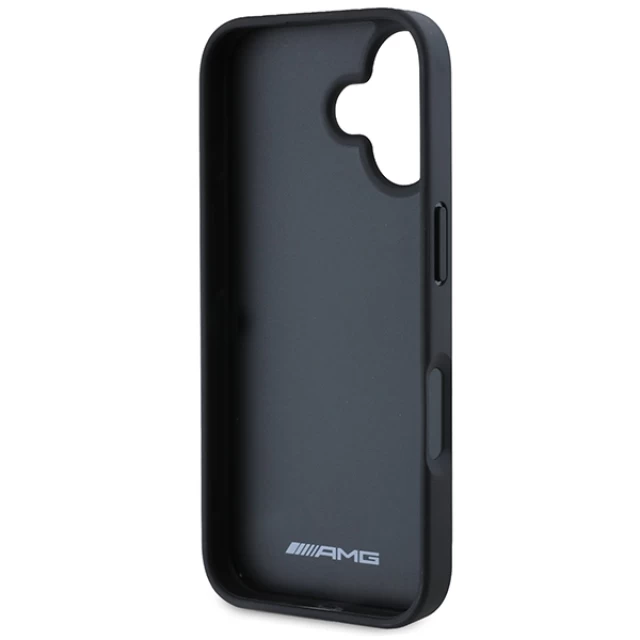 Чохол Mercedes Leather Debossed Lines для iPhone 16 Black (AMHCP16SGSEBK)