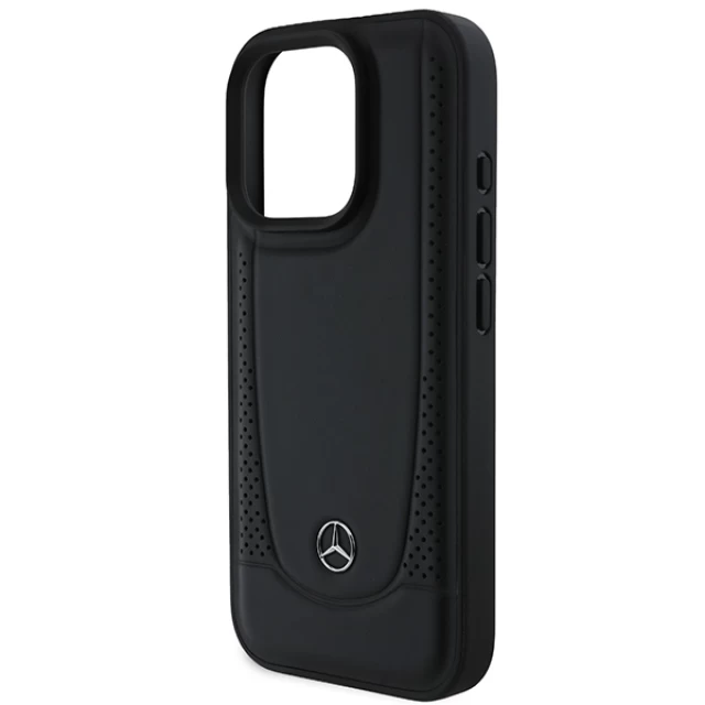 Чехол Mercedes Leather Urban для iPhone 16 Pro Max Black (MEHCP16XARMBK)