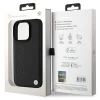 Чехол BMW Leather Hot Stamp для iPhone 16 Pro Max Black (BMHCP16XSLLBK)