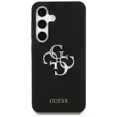 Чохол Guess Silicone Big 4G Logo Bottom Script для Samsung Galaxy S25 Ultra (S938) Black (GUHCS25LS4SMDK)