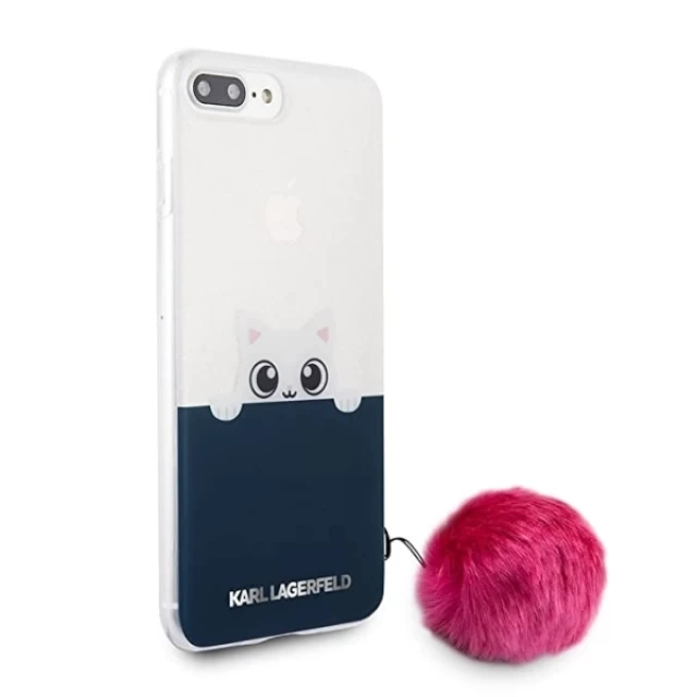 Чехол Karl Lagerfeld K-Peek a Boo для iPhone 7 | 8 Plus Transparent Pink (KLHCP7LTRGPABPI)