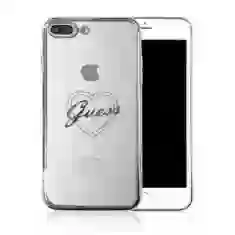 Чехол Guess Signature Heart для iPhone 6 | 7 | 8 Plus Silver (GUHCP7LTRHS)