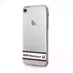 Чехол BMW для iPhone 7 Tricolor Stripes Transparent (BMHCP7TRHWH)