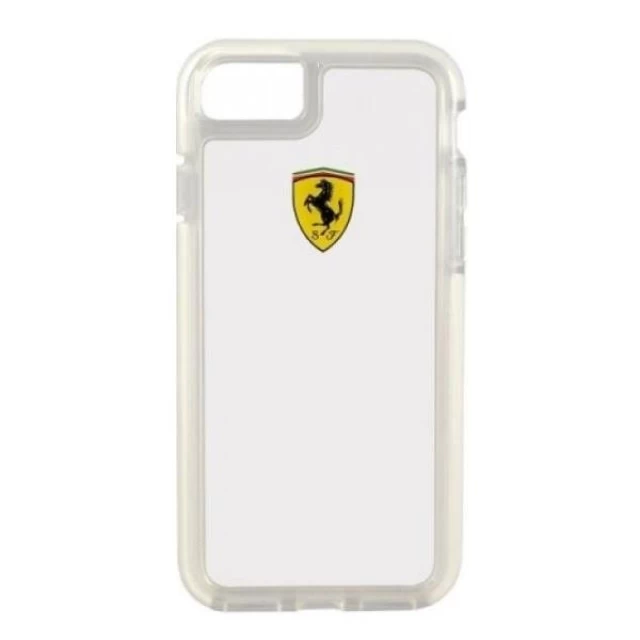 Чохол Ferrari для iPhone 7/8 | SE2020 | SE2022 Shockproof Hard Case Transparent (FEGLHCP7TR)
