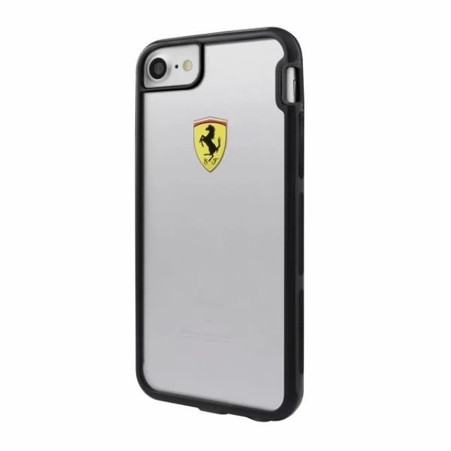 Чехол Ferrari для iPhone 7/8 | SE2020 | SE2022 Racing Shockproof Hard Case Transparent (FEHCP7TR3)