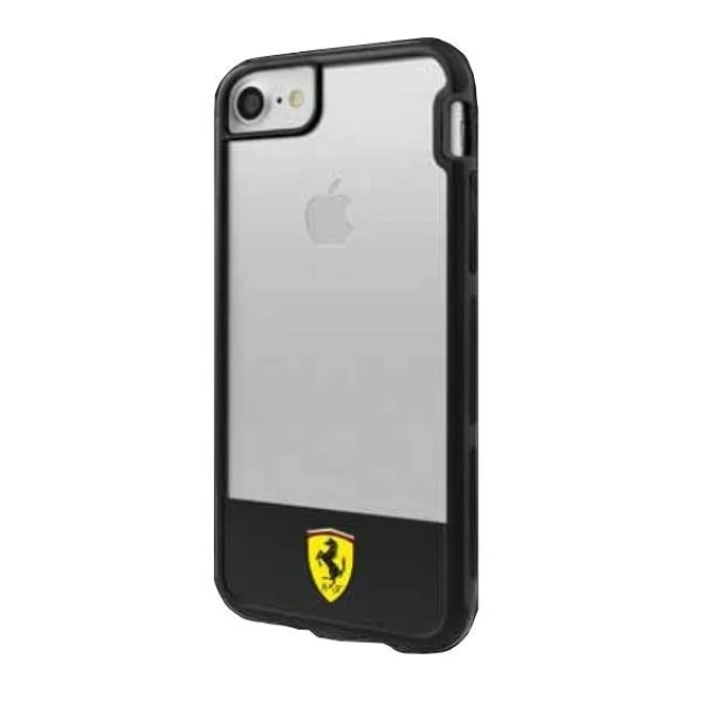 Чехол Ferrari для iPhone 7/8 | SE2020 | SE2022 Hard Case Transparent/Black (FEHCP7BISBK)