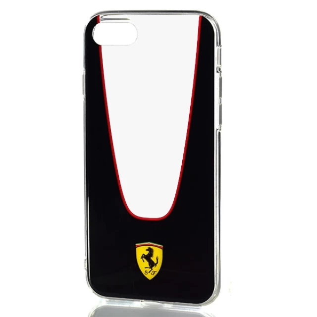 Чехол Ferrari для iPhone 7 | 8 | SE 2022/2020 Aperta Transparent/Black (FEAPHCP7BK)
