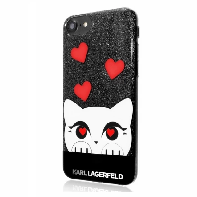 Чохол Karl Lagerfeld Valentine для iPhone SE 2022/SE 2020 | 8 | 7 Black (KLHCP7VDCBK)