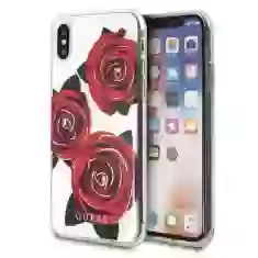 Чехол Guess Flower Desire Red Rose для iPhone X Transparent (GUHCPXROSTR)