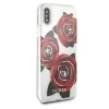 Чехол Guess Flower Desire Red Rose для iPhone X Transparent (GUHCPXROSTR)