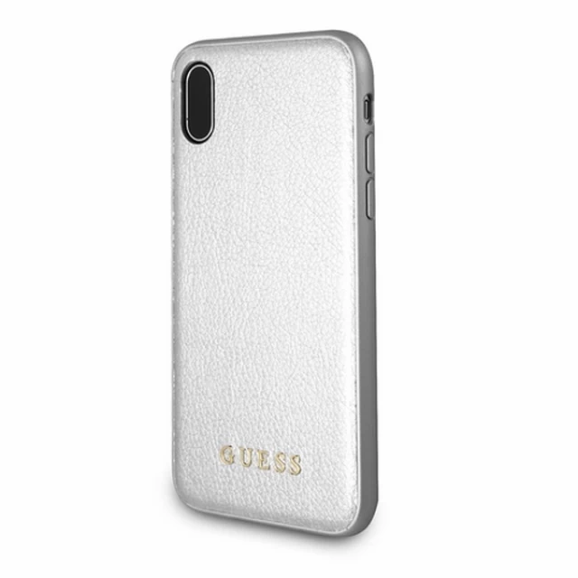 Чехол Guess Iridescent для iPhone X Silver (GUHCPXIGLSI)