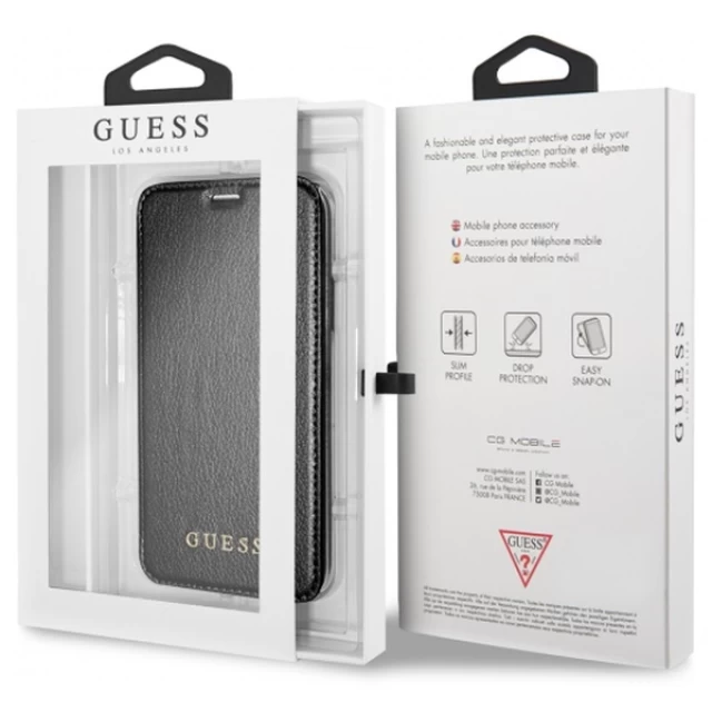 Чохол Guess Iridescent для iPhone X Black (GUFLBKPXIGLTBK)