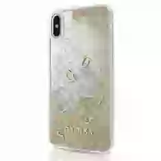 Чехол Guess Glitter Liquid для iPhone X Gold (GUHCPXGLUFLGO)