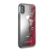 Чохол Guess Glitter Liquid для iPhone X Raspberry (GUHCPXGLUFLRA)