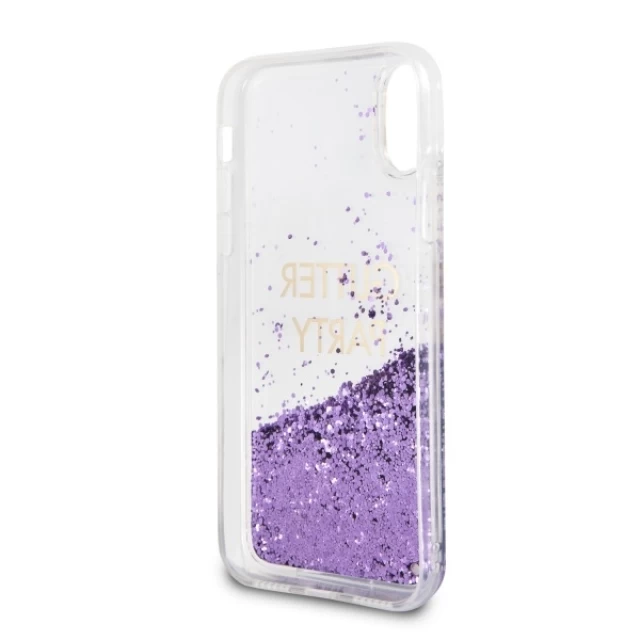 Чохол Guess Liquid Glitter Party для iPhone X | XS Purple (GUHCPXGLUQPU)