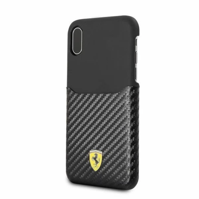 Чохол Ferrari для iPhone X Hard Case Black (FESPAHCPXBK)
