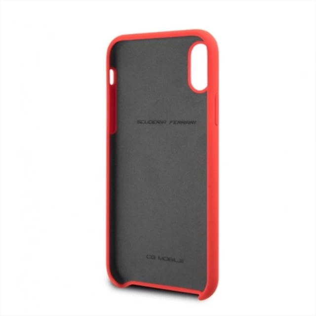 Чехол Ferrari Silicone для iPhone X | XS Red (FESSIHCPXRE)