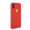 Чехол Ferrari Silicone для iPhone X | XS Red (FESSIHCPXRE)