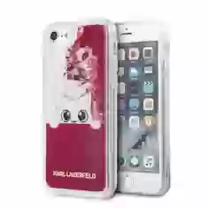 Чохол Karl Lagerfeld Liquid Glitter для iPhone SE 2022/SE 2020 | 8 | 7 Fushia (KLHCP7PABGFU)
