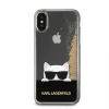 Чехол Karl Lagerfeld Liquid Glitter для iPhone X Gold (KLHCPXCHPEEGO)