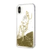 Чехол Karl Lagerfeld Signature Liquid Glitter для iPhone X | XS Gold (KLHCPXSGGO)