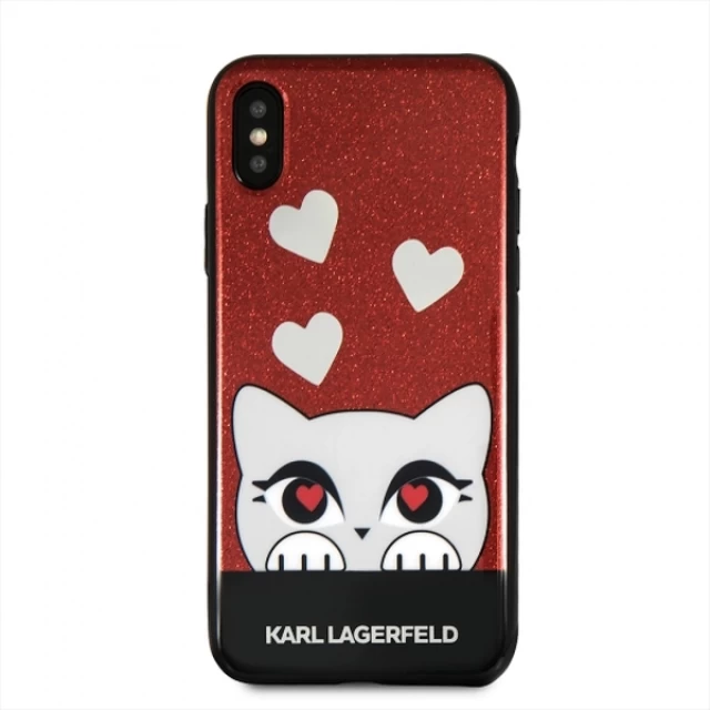 Чохол Karl Lagerfeld Valentine для iPhone X | XS Red (KLHCPXVDCRE)