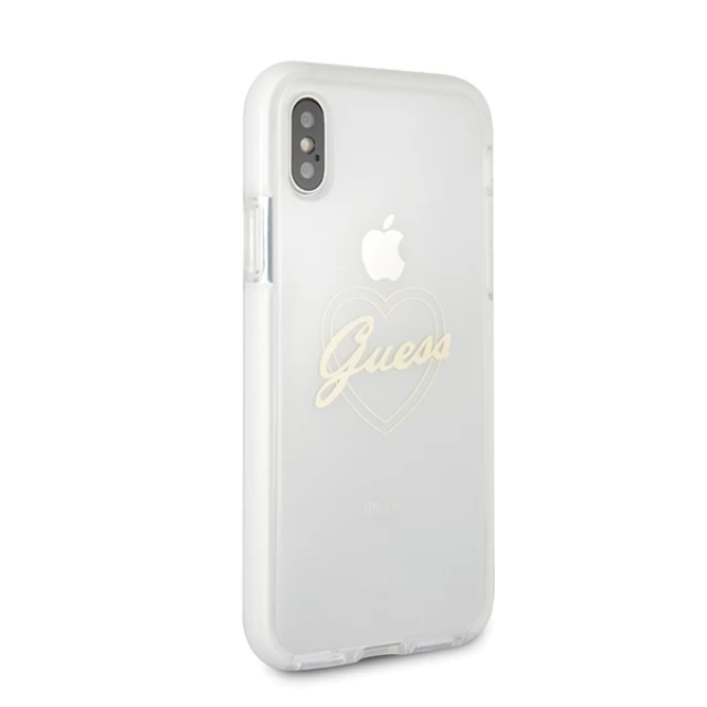 Чехол Guess Heart Shock Proof для iPhone X | XS Gold (GUHCPXSHGO)