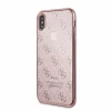Чехол Guess 4G Transparent для iPhone X | XS Rose Gold (GUHCPXTR4GRG)