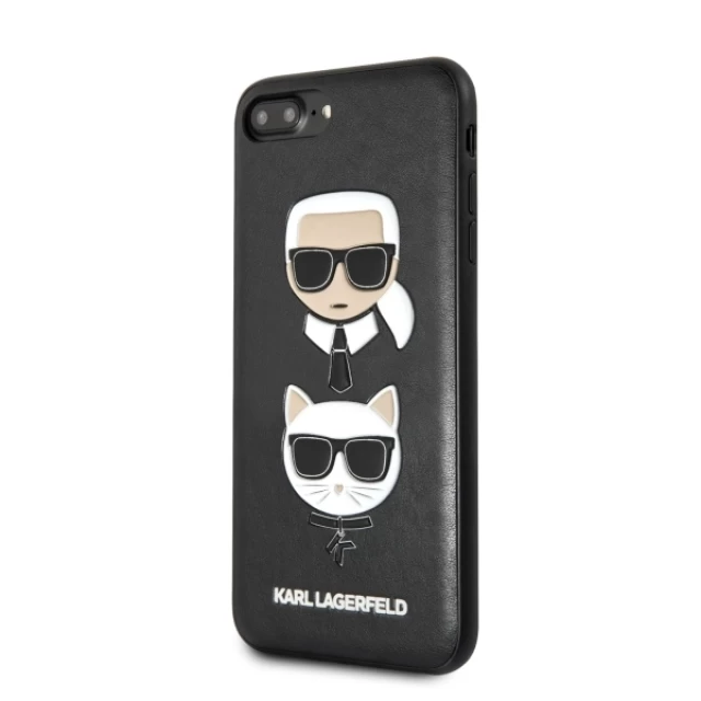 Чехол Karl Lagerfeld Karl & Choupette для iPhone 7/8 Plus Black (KLHCI8LKICKC)