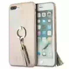 Чехол Guess Saffiano with Ring Stand для iPhone 7/8 Plus Beige (GUHCI8LRSSABE)
