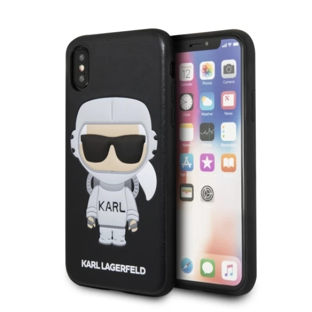 Чохол Karl Lagerfeld Karl Space Cosmonaut для iPhone X Black (KLHCPXKSCO)