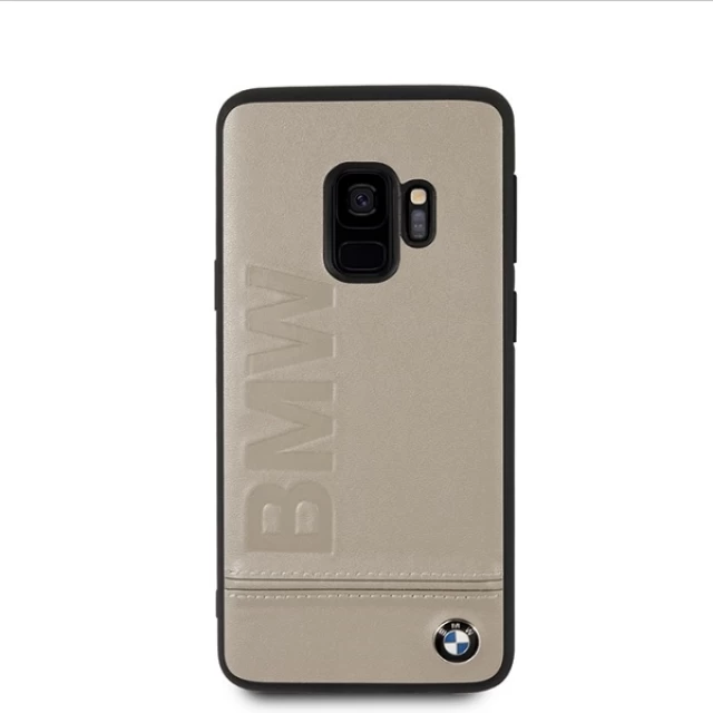Чохол BMW для Samsung Galaxy S9 G960 Signature Logo Imprint Taupe (BMHCS9LLST)