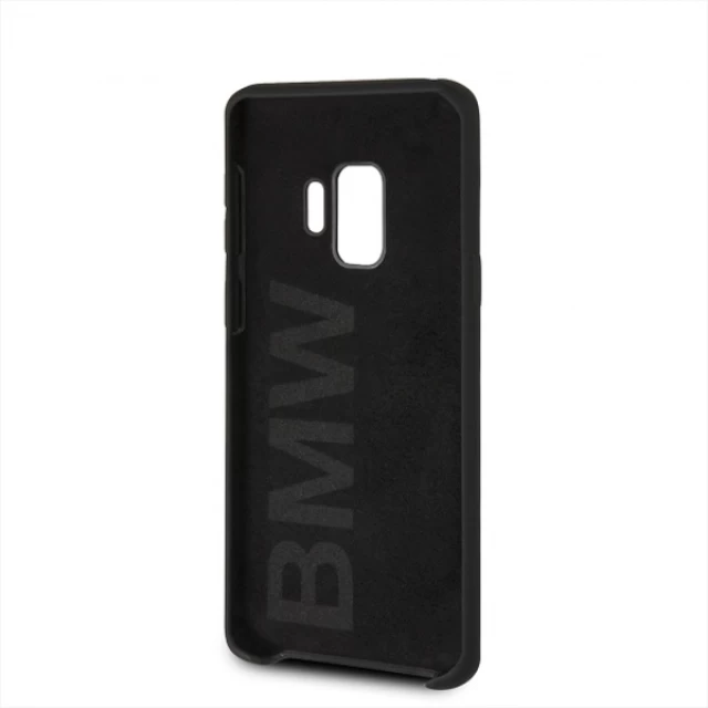 Чехол BMW для Samsung Galaxy S9 G960 Silicone Metal Logo Black (BMHCS9SILBK)