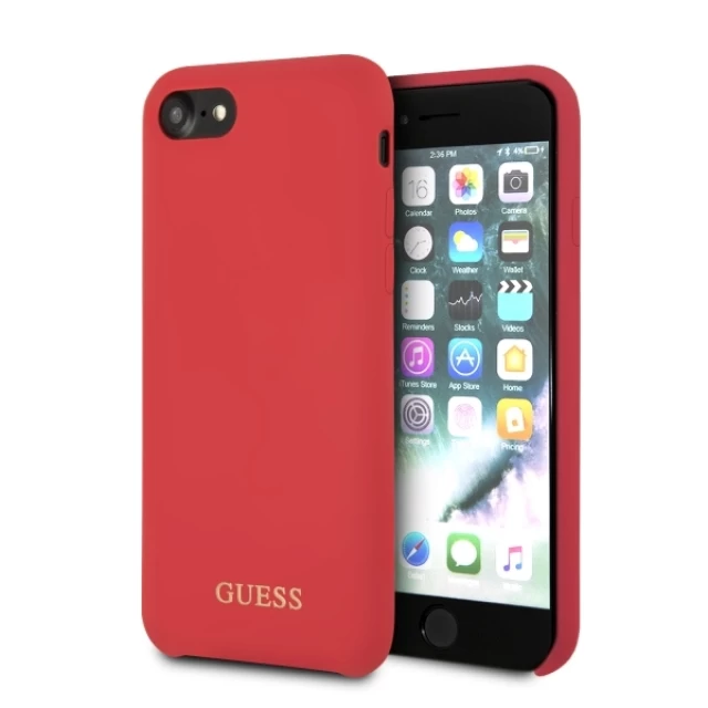 Чохол Guess Silicone для iPhone 7 | 8 | SE 2022/2020 Red (GUHCI8LSGLRE)