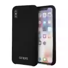 Чехол Guess Silicone для iPhone X | XS Black (GUHCPXLSGLBK)