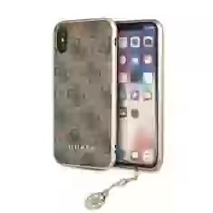 Чохол Guess 4G Charms Collection для iPhone X | XS Brown (GUHCPXGF4GBR)
