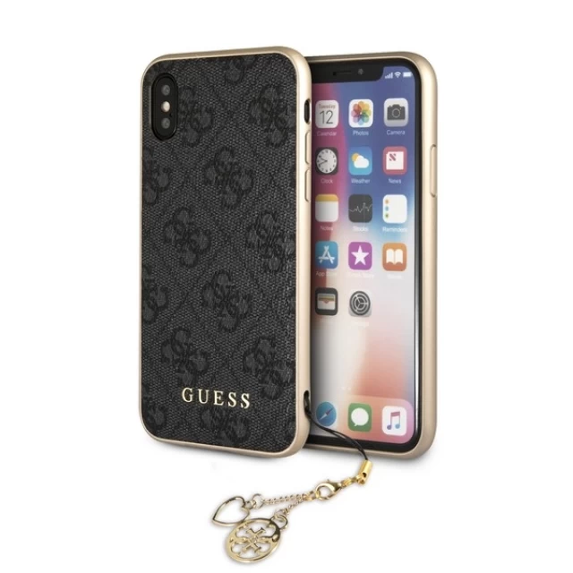 Чохол Guess 4G Charms Collection для iPhone X | XS Grey (GUHCPXGF4GGR)