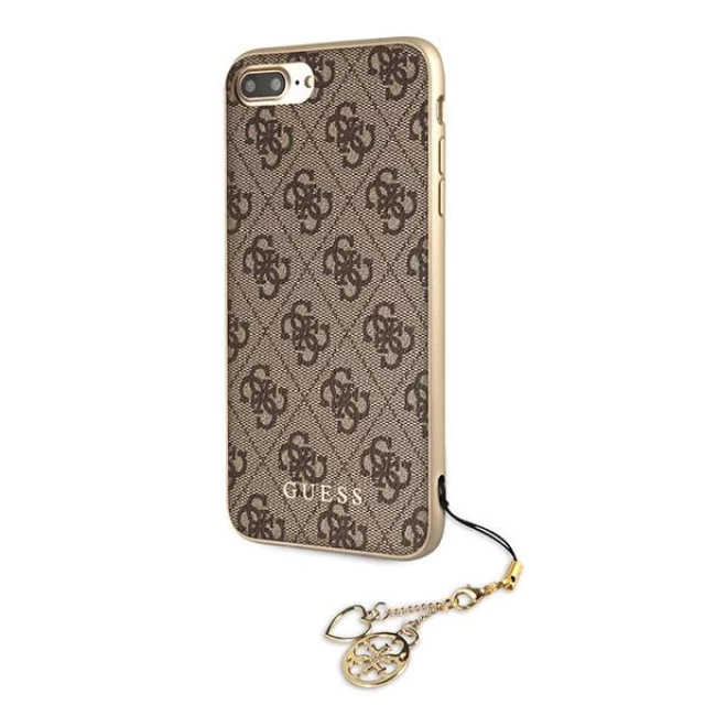 Чехол Guess Charms Collection для iPhone 8 Plus/7 Plus Brown (GUHCI8LGF4GBR)